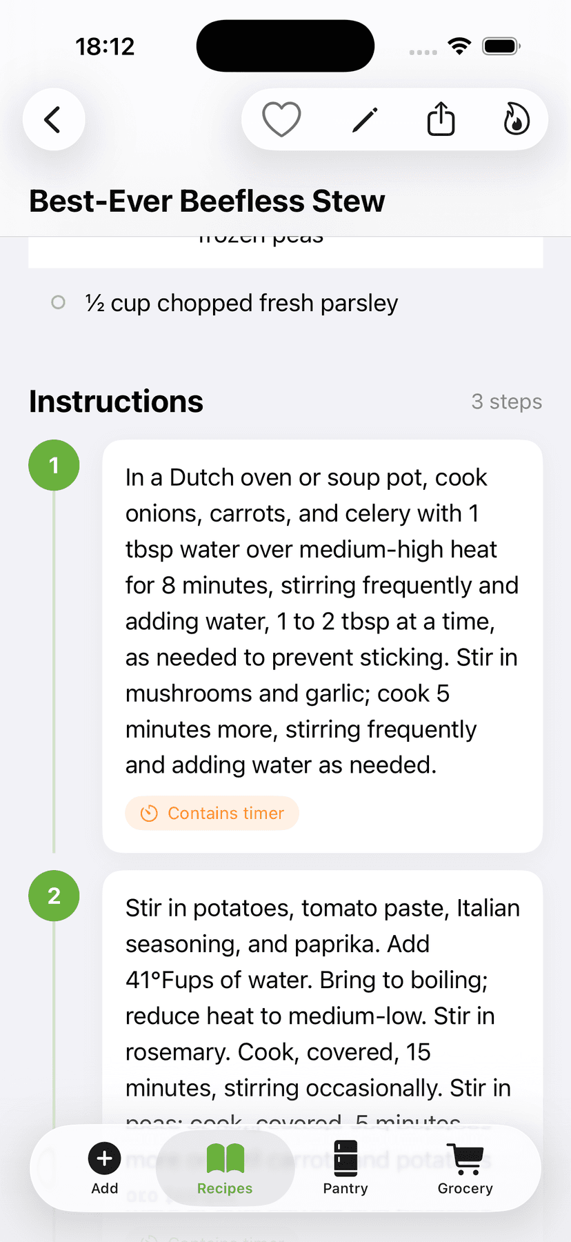CookFlic Step-by-step with auto timers - screen 1