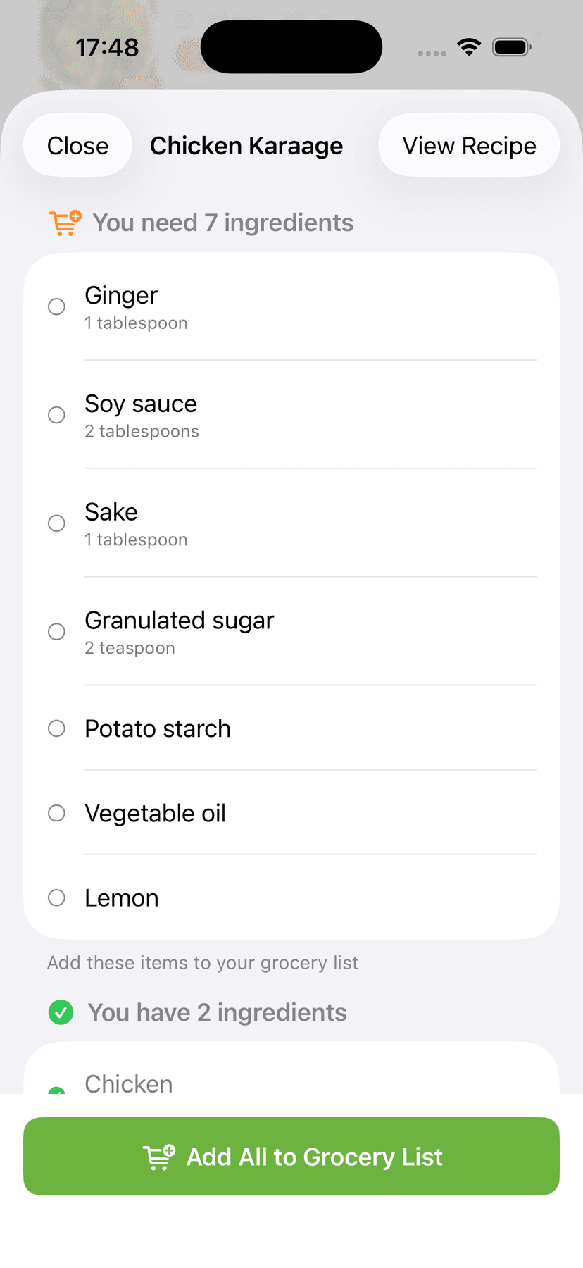 CookFlic Know what's missing, shop smarter - screen 1