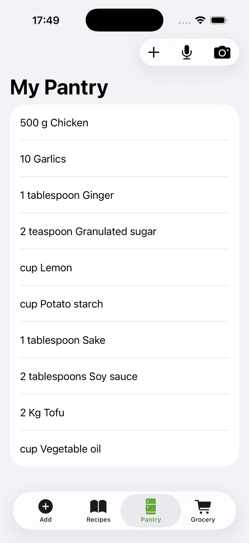 CookFlic Your pantry stays in sync - screen 2